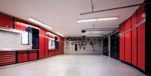 Red Garage cabinets GarageGuyz